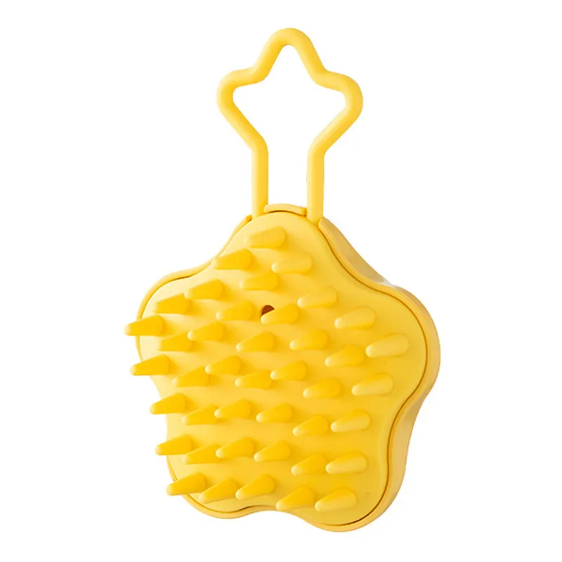 Star dual-use wet and dry coarse-tooth scalp cleansing and massaging comb, soft anti-itch shampoo head massager comb