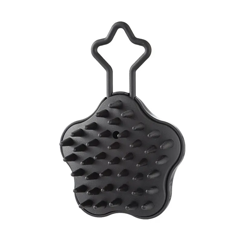 Star dual-use wet and dry coarse-tooth scalp cleansing and massaging comb, soft anti-itch shampoo head massager comb