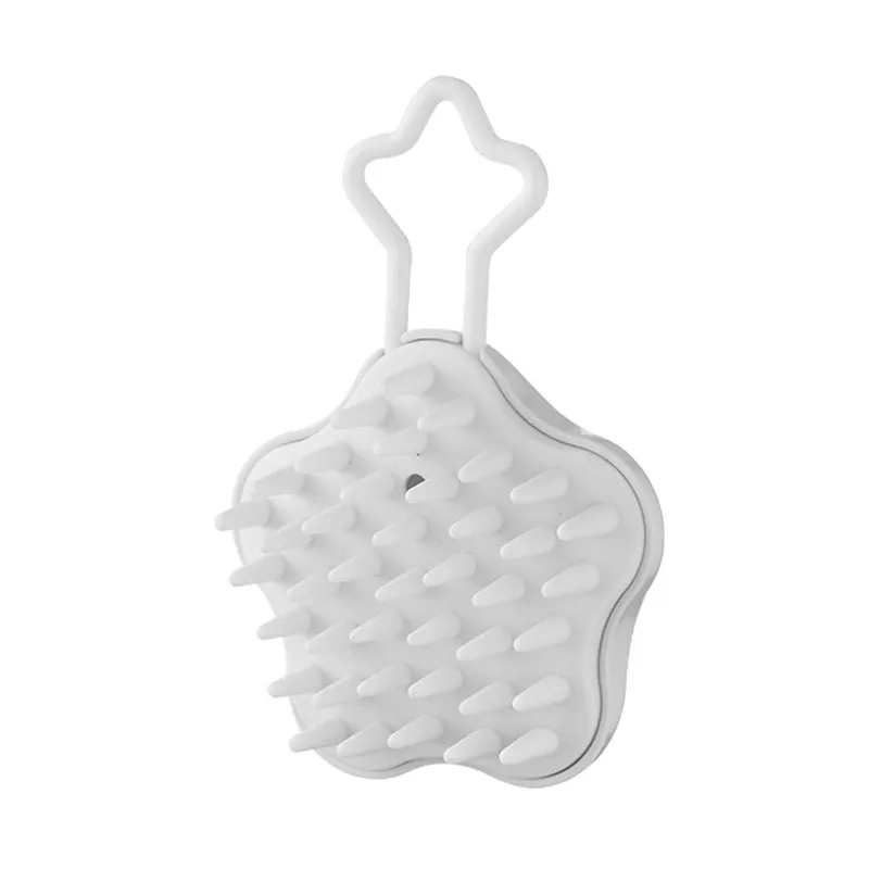 Star dual-use wet and dry coarse-tooth scalp cleansing and massaging comb, soft anti-itch shampoo head massager comb
