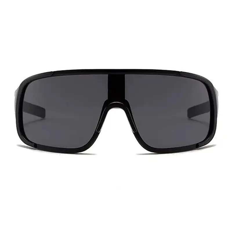 Oversized Visor Non Polarized Sunglasses for Men Women, Outdoor Cricket Cycling Hiking Fishing Sunglasses Black-2
