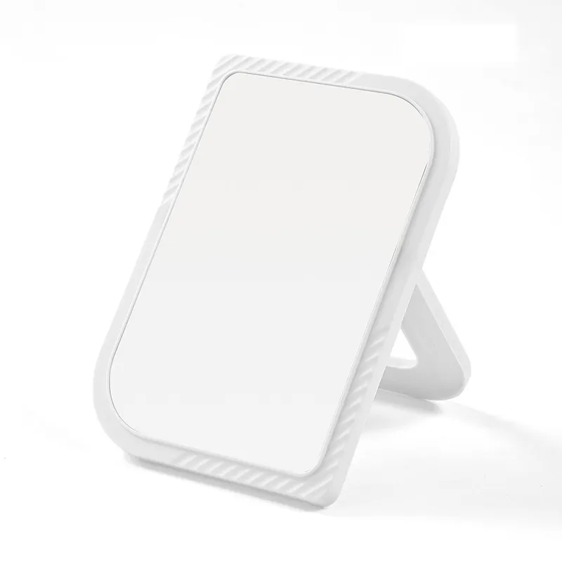 SwissHome Reflect Your Beauty Anywhere Portable Adjustable Desktop Makeup Mirror Compact, Vanity-Ready and Perfect for Travel or Tabletop Glam, leaf shape