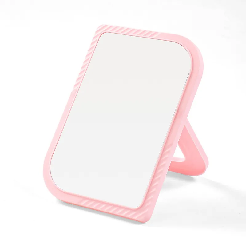 SwissHome Reflect Your Beauty Anywhere Portable Adjustable Desktop Makeup Mirror Compact, Vanity-Ready and Perfect for Travel or Tabletop Glam, leaf shape