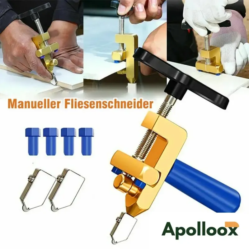 Tile Edge Opener Handheld 2-in-1 Glass Cutter Tile Cutter Cutting Tool Integrated Tile Scoring and Opening Tool