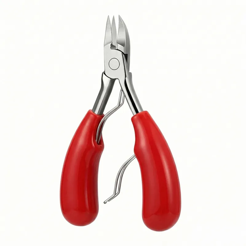 Toe Nail Clipper for Ingrown or Thick Toenails, Heavy Duty Toenail Trimmer Nail Clipper Pedicure Tool with Long Handle and Soft Grip for Seniors