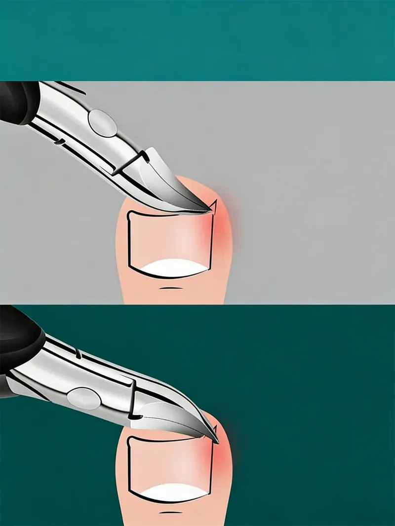 Toe Nail Clipper for Ingrown or Thick Toenails, Heavy Duty Toenail Trimmer Nail Clipper Pedicure Tool with Long Handle and Soft Grip for Seniors Red-5