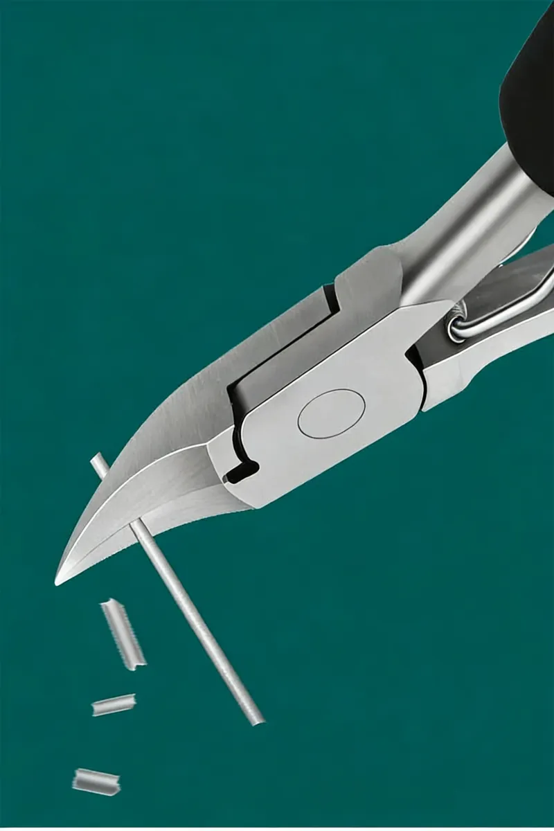 Toe Nail Clipper for Ingrown or Thick Toenails, Heavy Duty Toenail Trimmer Nail Clipper Pedicure Tool with Long Handle and Soft Grip for Seniors Red-9