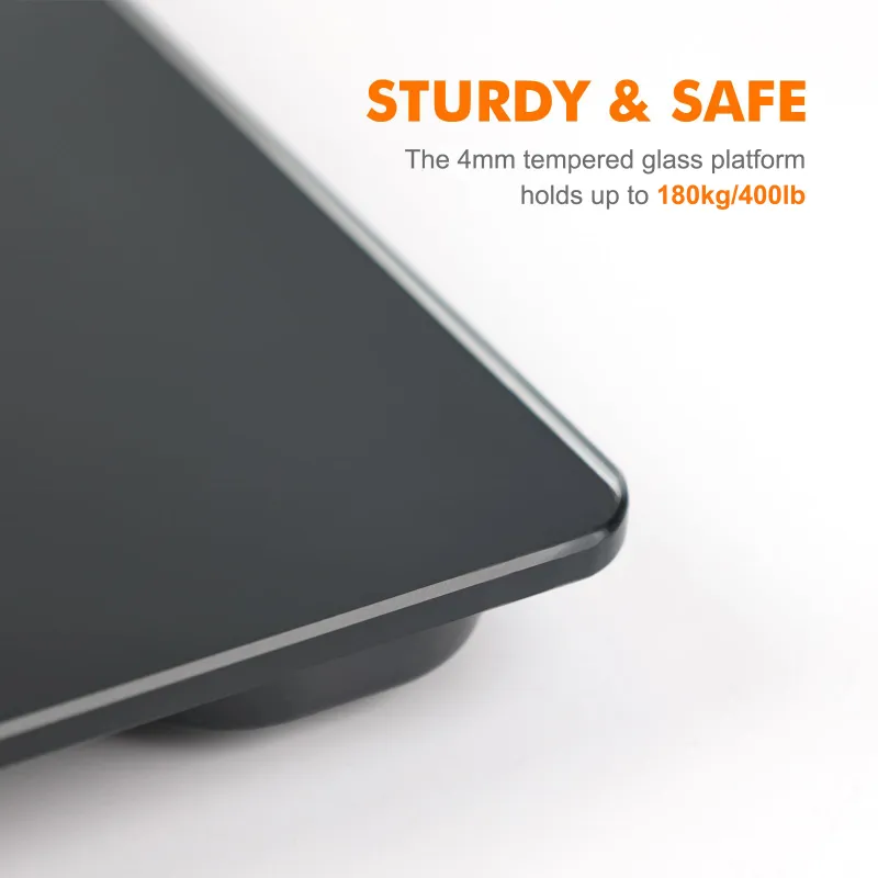 Weight Machine for Home, Digital Weighing Machine for Body Weight with Large LCD Display, Black Black-7