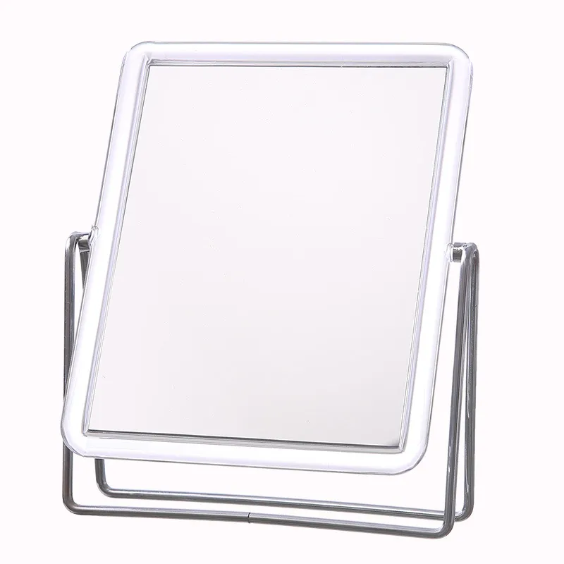 Wrought Iron mirror makeup mirror, double-sided, high-definition, bedroom vanity mirror, tabletop, can be placed on a desk