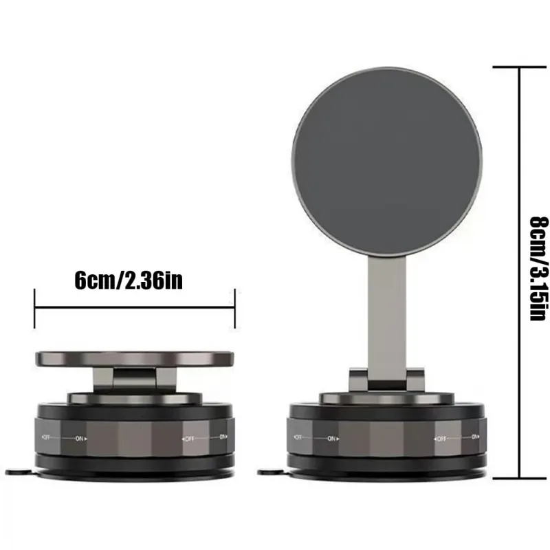 Zemkarma Car Phone Holder, 2400gf Strong Magnetic Force, 360° , Custom Orange Car Mount Black-10