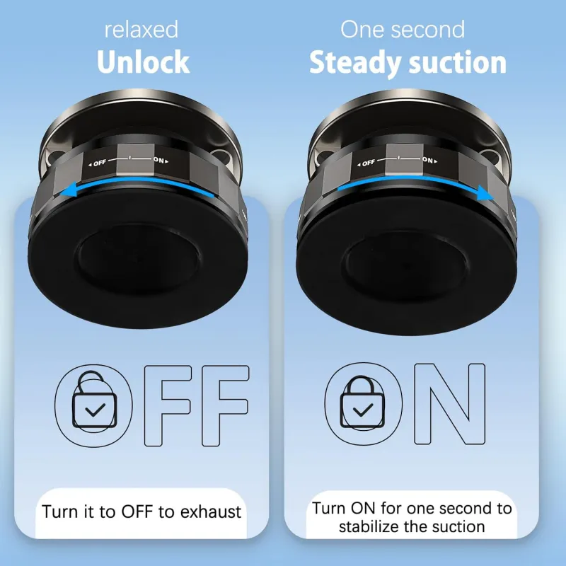 Zemkarma Car Phone Holder, 2400gf Strong Magnetic Force, 360° , Custom Orange Car Mount Black-3