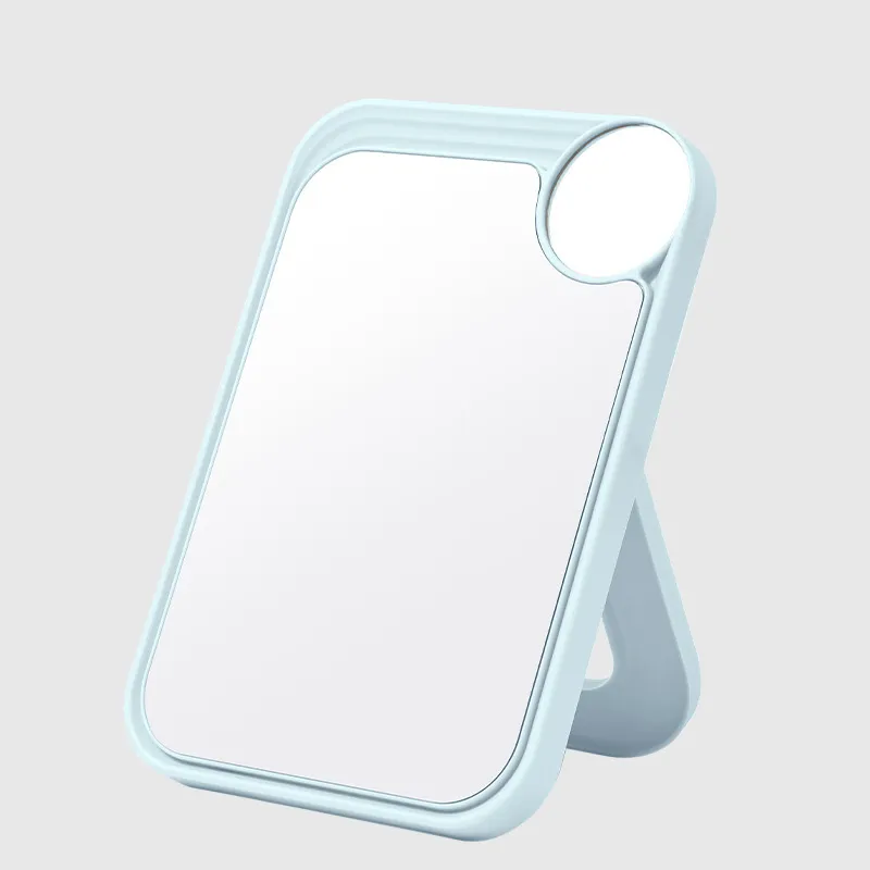 HD Makeup Mirror, Dual-Use Desktop Dressing Table Mirror, Beauty Salon Folding Magnifying Portable Mirror