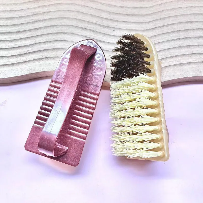Household stiff-bristle plastic cleaning brush for clothes and shoes Mixed-2
