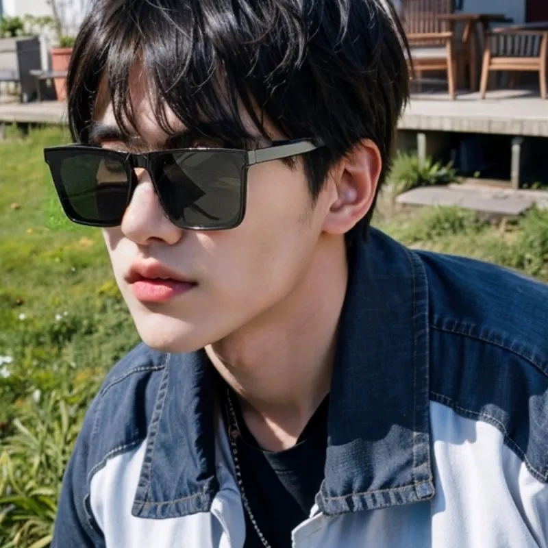 Latest Black Frame Retro Square Stylish Sunglasses, Goggles For Men's and Women's UV protected Black-4