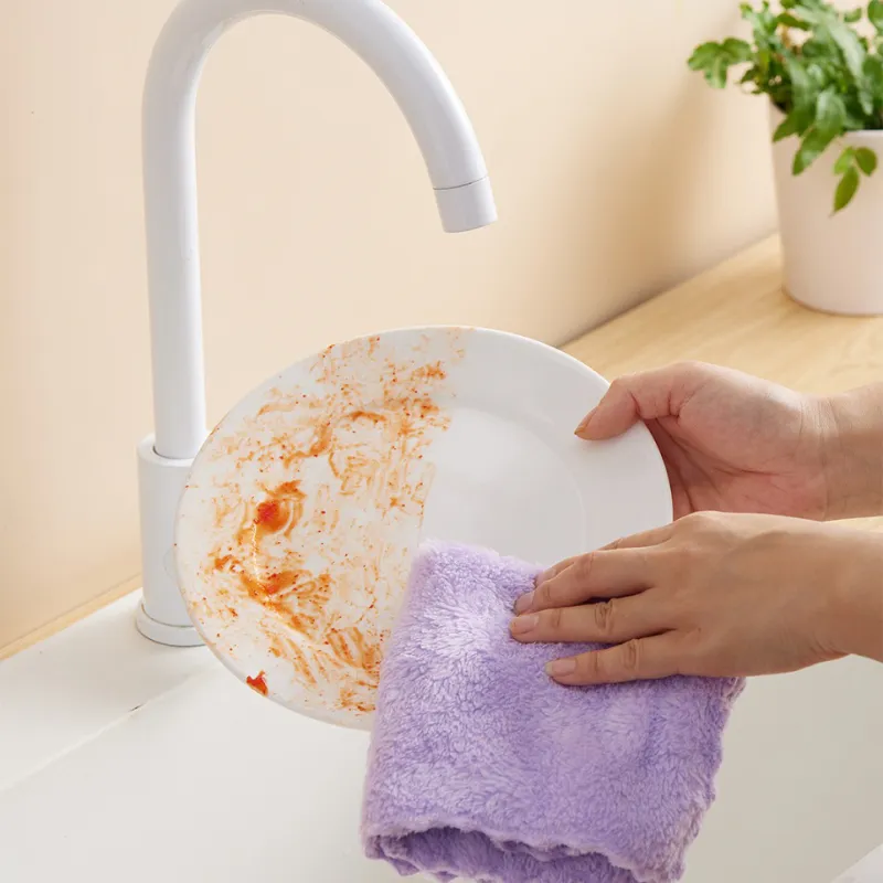 Microfibre Multipurpose House Dust Cleaning Cloths (Set of 5-30x30 cm) – Reusable, Ultra Absorbent Magic | Machine Washable Kitchen Cloth Mixed-3