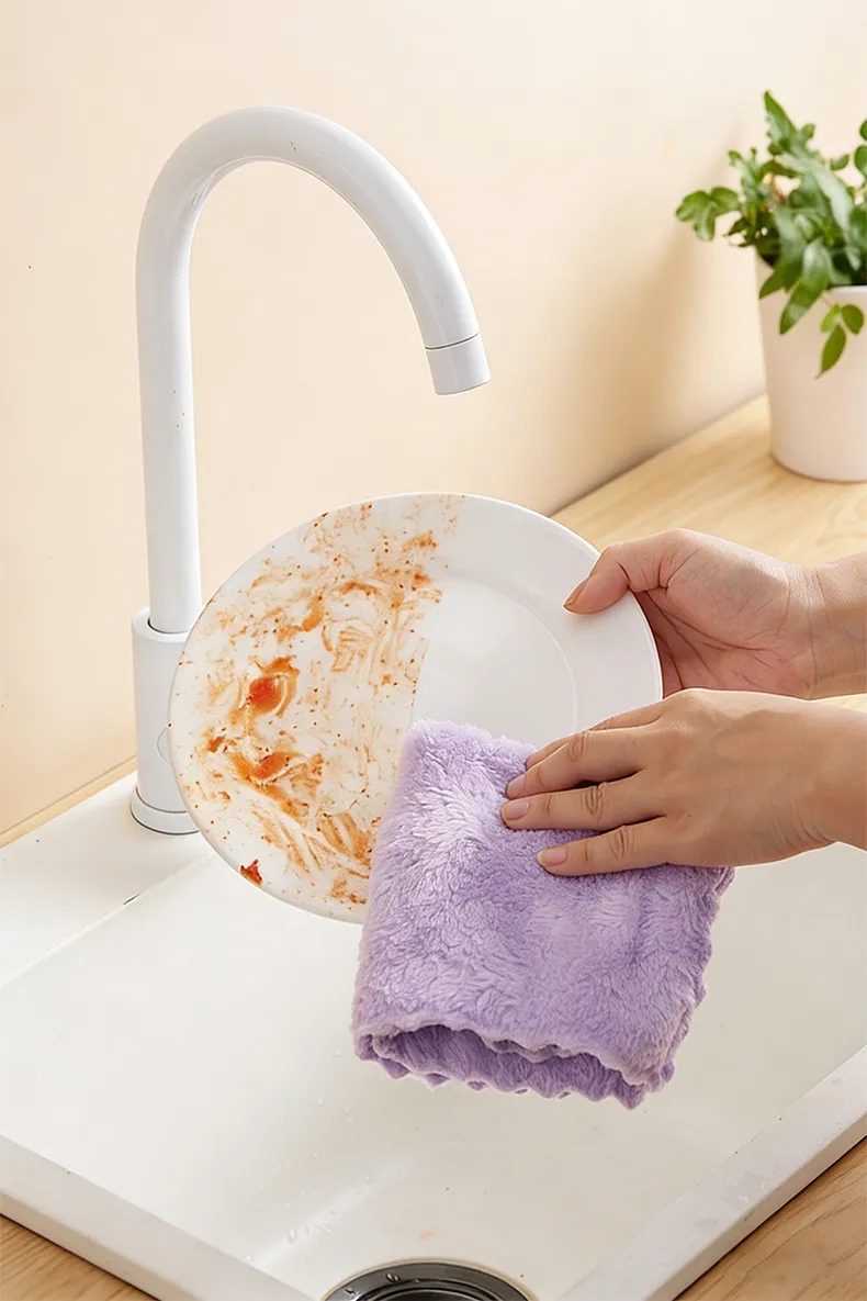 Microfibre Multipurpose House Dust Cleaning Cloths (Set of 5-30x30 cm) – Reusable, Ultra Absorbent Magic | Machine Washable Kitchen Cloth Mixed-2