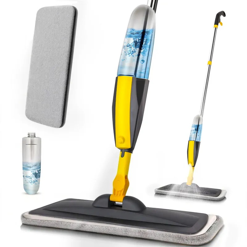 Mops for Floor Cleaning, Spray Mop with 400ml Refillable Bottle and Replacement Pad, for Hardwood, Laminate, Tile, Ceramic