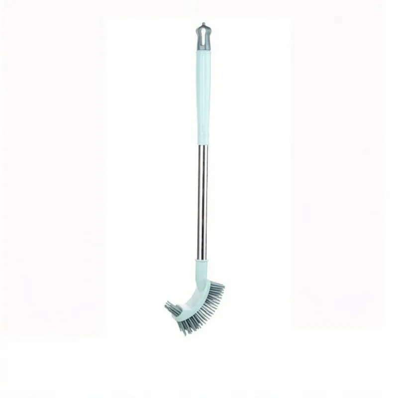 TPR soft rubber toilet brush, a household cleaning tool for thorough cleaning of toilets without blind spots.