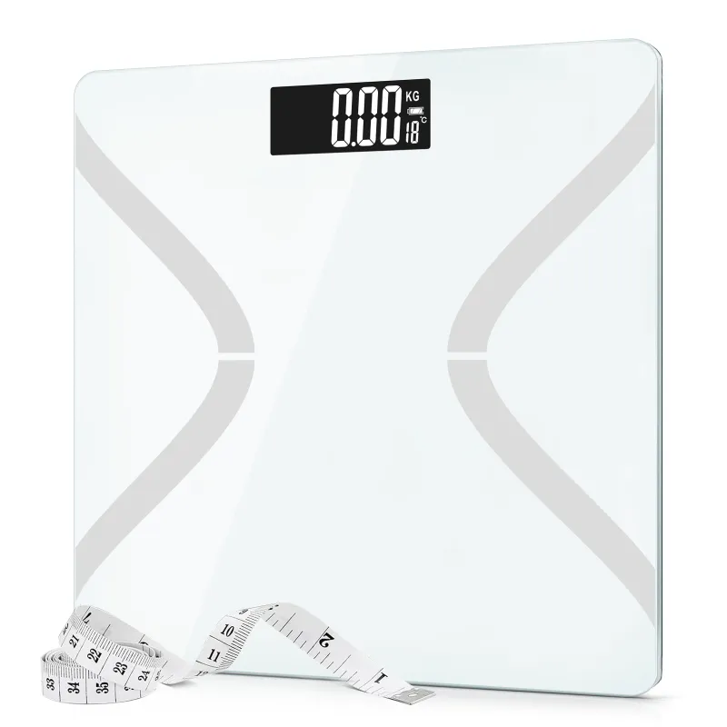 Weight Machine for Home, Digital Weighing Machine for Body Weight with Large LCD Display, , Whtie