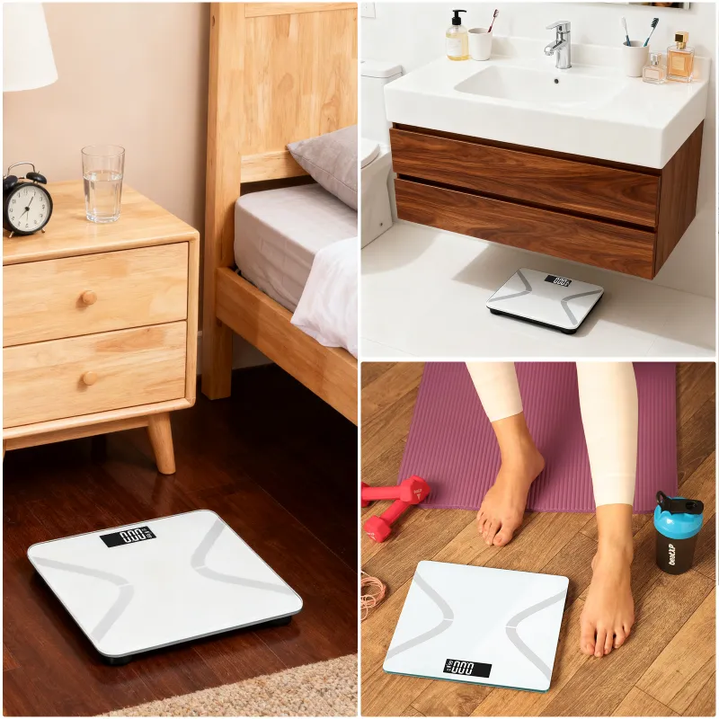 Weight Machine for Home, Digital Weighing Machine for Body Weight with Large LCD Display, , Whtie White-8